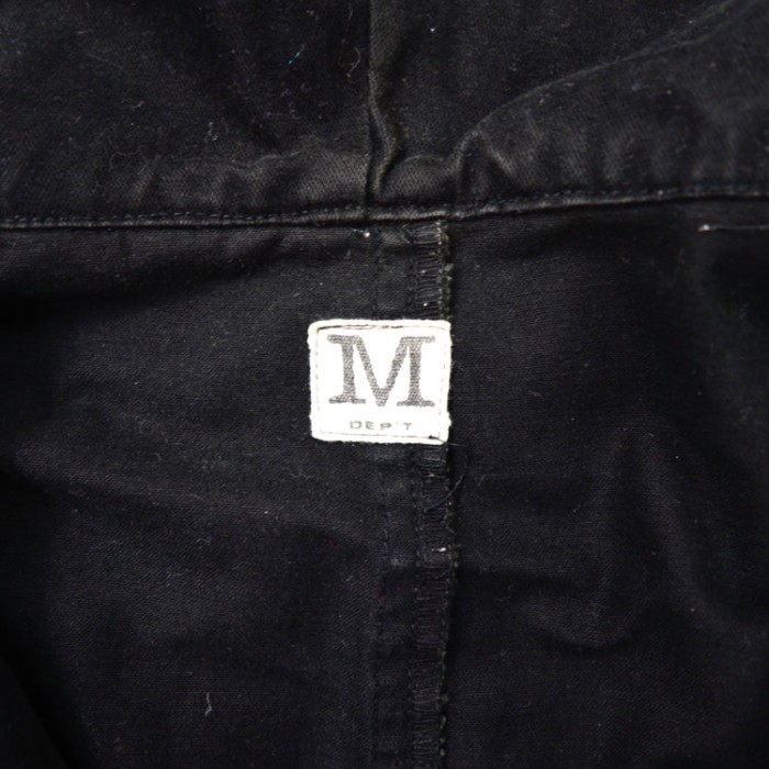 DEPT ハーフジップミリタリージャケット M ブラック コットン 日本製 | Vintage.City 빈티지숍, 빈티지 코디 정보
