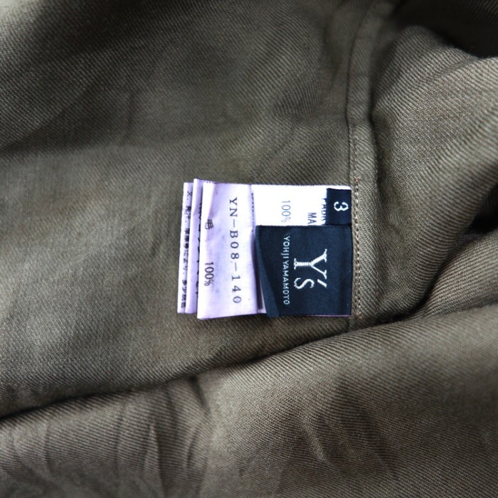 Y’s ( YOHJI YAMAMOTO ) シャツ 3 ブラウン タイダイ ウール YN-B08-140 日本製 | Vintage.City 古着屋、古着コーデ情報を発信