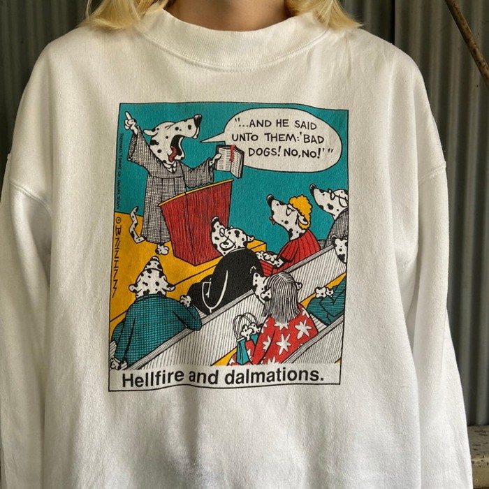 USA製 90年代  アニマル アート ダルメシアン スウェットシャツ メンズXL | Vintage.City 古着屋、古着コーデ情報を発信
