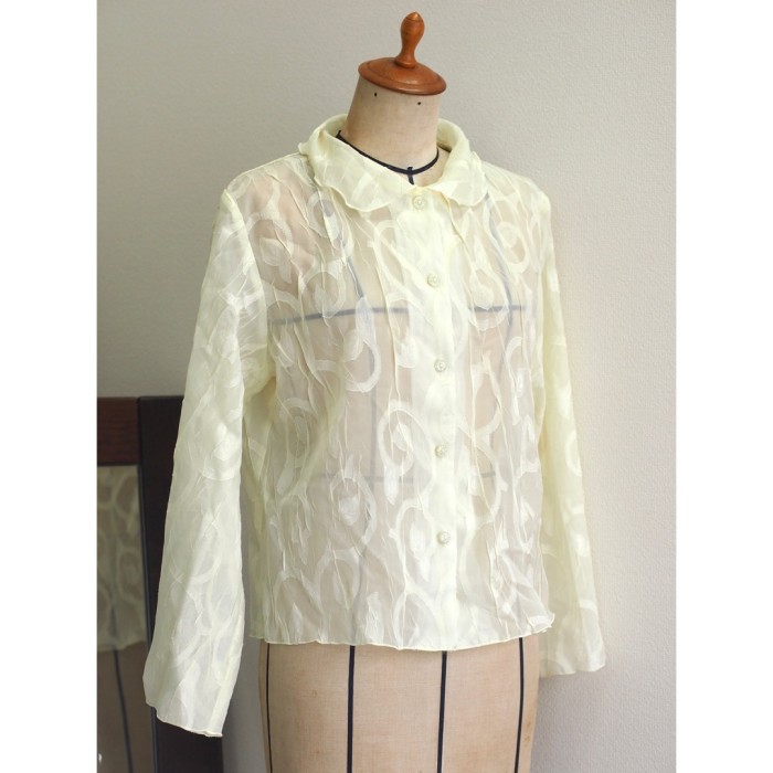 #321 sheer blouse シアーブラウス レディースM | Vintage.City 빈티지숍, 빈티지 코디 정보