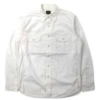 Lee シャンブレーワークシャツ S ホワイト コットン | Vintage.City ヴィンテージ 古着