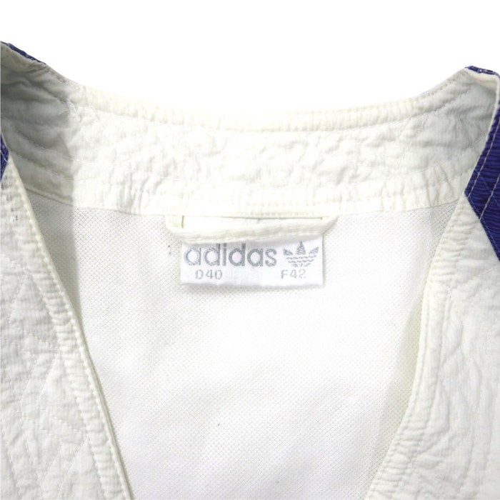 adidas ジップアップベスト 40 ホワイト 90年代 中国漢文プリント | Vintage.City 古着屋、古着コーデ情報を発信