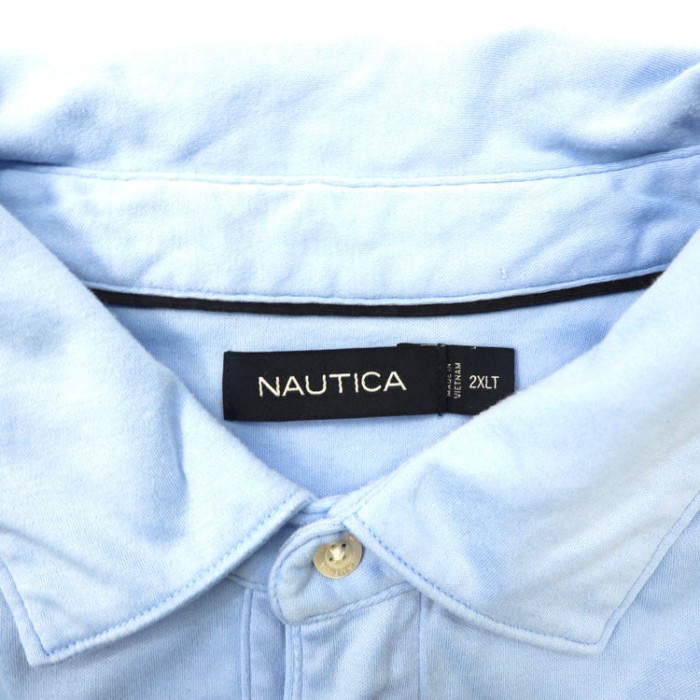 NAUTICA ポロシャツ 2XLT ブルー コットン ビッグサイズ | Vintage.City 古着屋、古着コーデ情報を発信