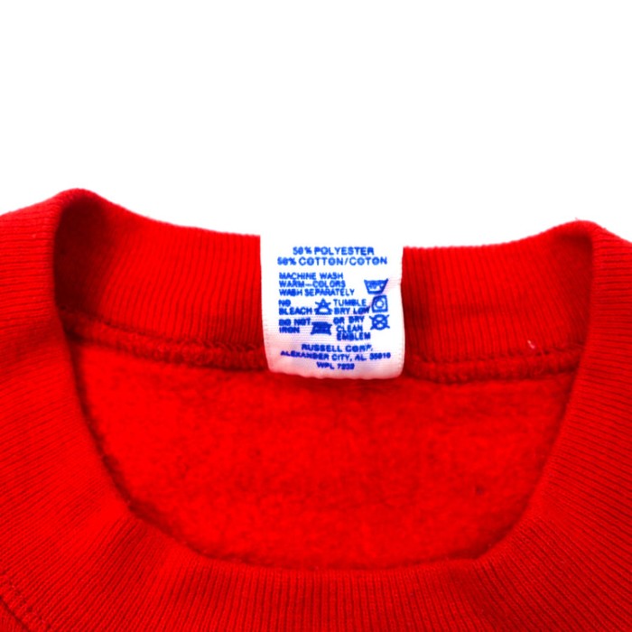 USA製 RUSSELL ATHLETIC クルーネックスウェット XL レッド コットン 裏起毛 カレッジプリント ビッグサイズ | Vintage.City 古着屋、古着コーデ情報を発信