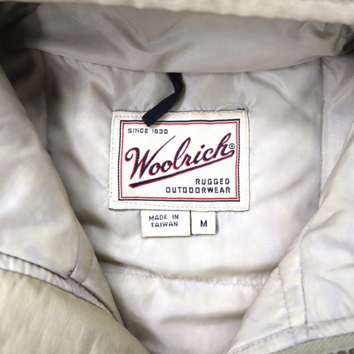 Woolrich ダウンジャケット M ベージュ ダブルジップ | Vintage.City 古着屋、古着コーデ情報を発信