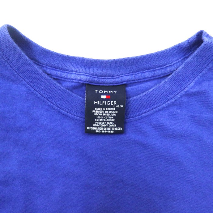 TOMMY HILFIGER Tシャツ L ブルー コットン ロゴプリント 90年代 | Vintage.City Vintage Shops, Vintage Fashion Trends