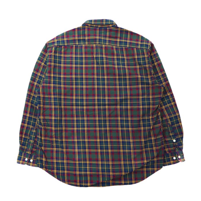 TOMMY HILFIGER ボタンダウンシャツ L グリーン チェック ビッグサイズ 90年代 | Vintage.City 빈티지숍, 빈티지 코디 정보