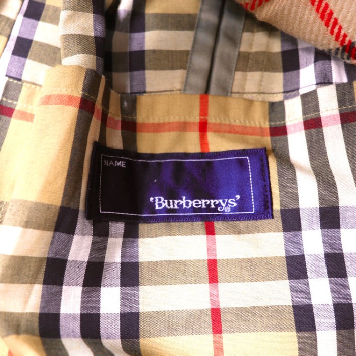 Burberrys ステンカラーコート 160 ベージュ ノバチェックライナー ブランケット | Vintage.City 古着屋、古着コーデ情報を発信