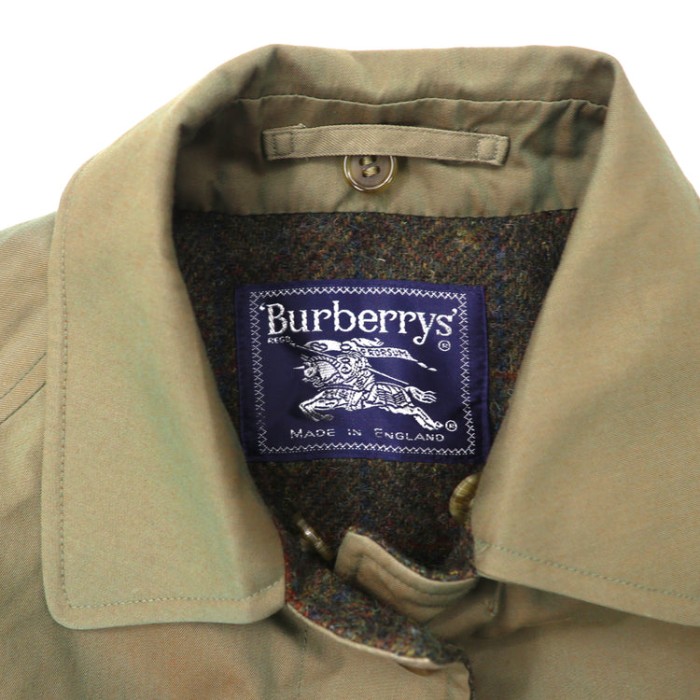 Burberry’s レイヤードコート 8 カーキ 一枚袖 玉虫 裏地ブランケット イングランド製 | Vintage.City 古着屋、古着コーデ情報を発信