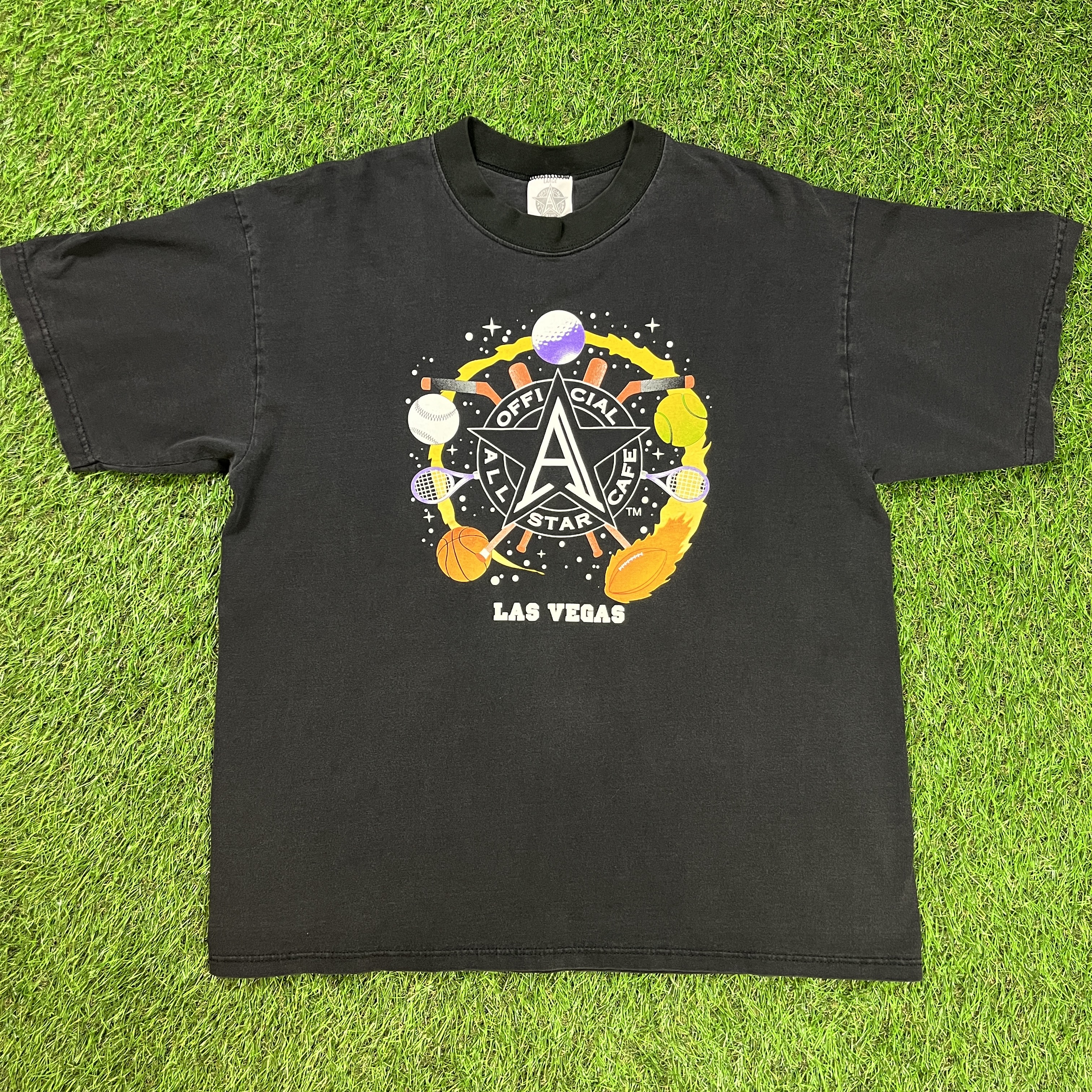 90s OFFICIAL ALL STAR CAFE Las Vegas T-shirt / Made In USA 古着 黒 