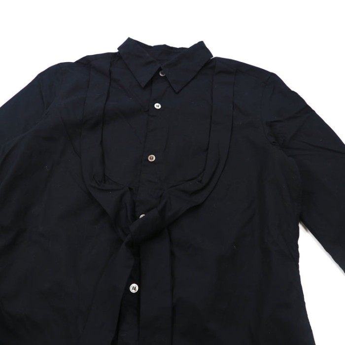 COMME des GARCONS リボンシャツ M ブラック コットン GO-B031 日本製 | Vintage.City 古着屋、古着コーデ情報を発信