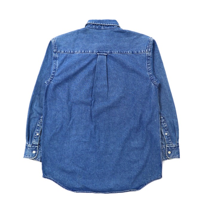 WARNER BROS. ボタンダウンシャツ S ブルー デニム LOONEY TUNES 刺繍 90年代 | Vintage.City 古着屋、古着コーデ情報を発信