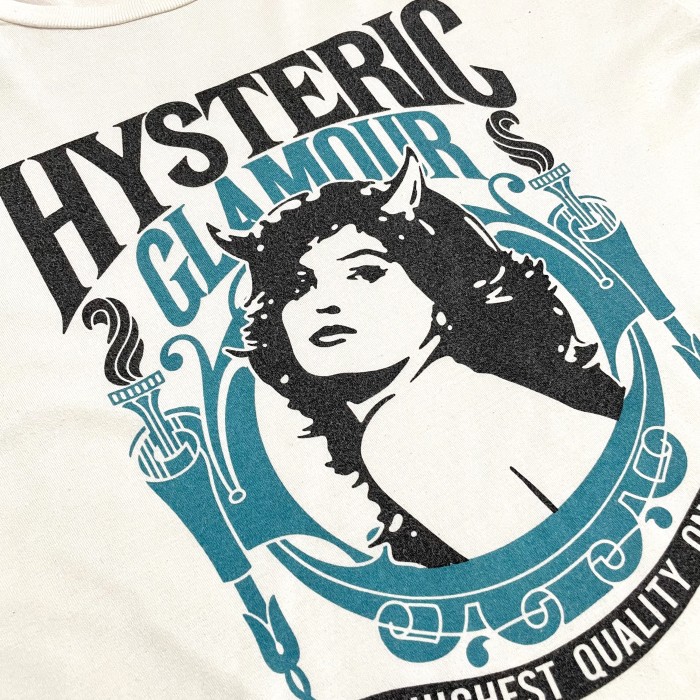 HYSTERIC GLAMOUR】日本製 ロゴ プリントTシャツ イラスト ホワイト L ...