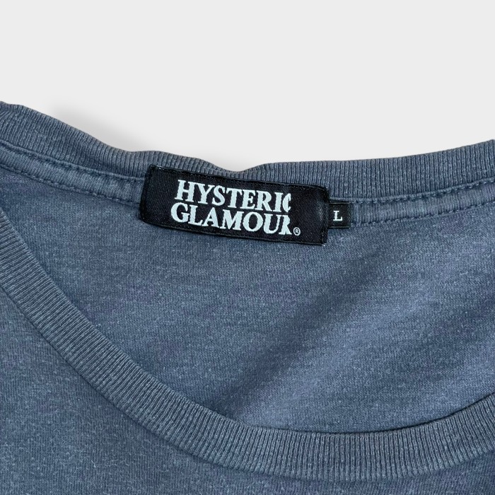 HYSTERIC GLAMOUR】日本製 ロゴ 両面プリント バックプリントTシャツ