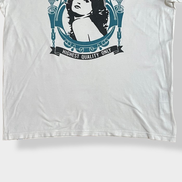 HYSTERIC GLAMOUR】日本製 ロゴ プリントTシャツ イラスト ホワイト L 