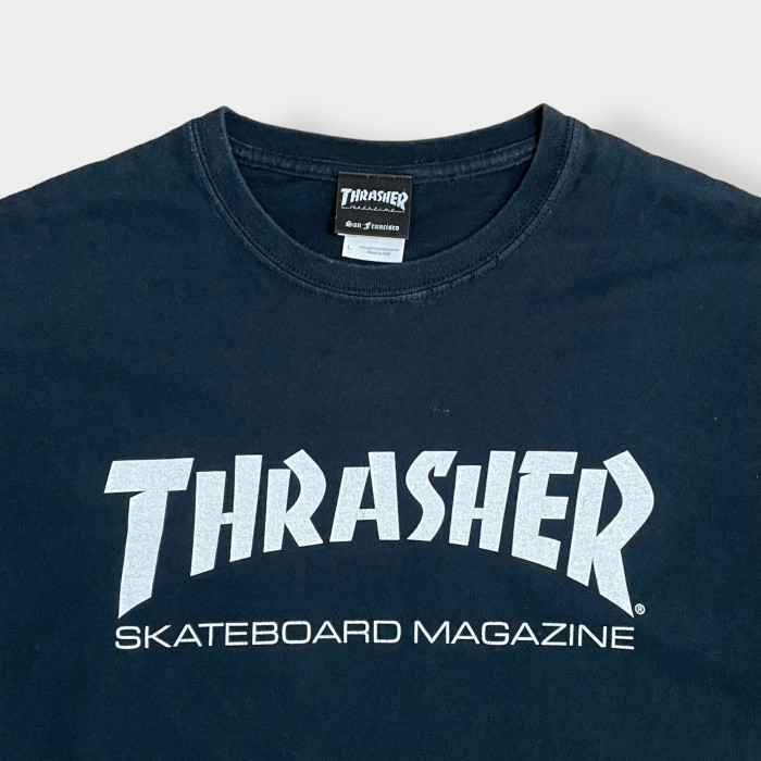 【THRASHER】スラッシャー ロゴ プリント Tシャツ L スケボー スケートボード ストリート系 us古着 | Vintage.City 빈티지숍, 빈티지 코디 정보