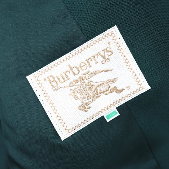 Burberrys ダブルブレストジャケット ブレザー 9AR グリーン 金ボタン エンブレム ロゴワッペン | Vintage.City 古着屋、古着コーデ情報を発信
