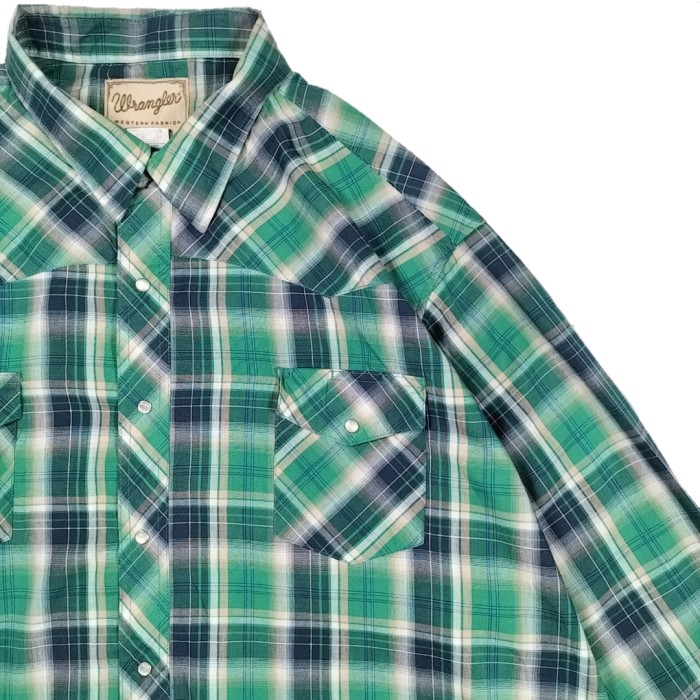 3XLsize Wrangler check western shirt 24032303 ラングラー 長袖 チェックシャツ | Vintage.City 古着屋、古着コーデ情報を発信
