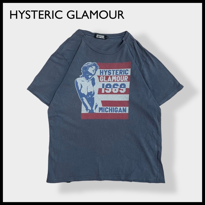 HYSTERIC GLAMOUR】日本製 ロゴ 両面プリント バックプリントTシャツ ...