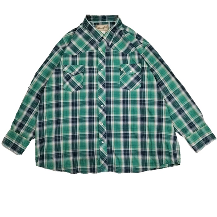 3XLsize Wrangler check western shirt 24032303 ラングラー 長袖 チェックシャツ | Vintage.City 빈티지숍, 빈티지 코디 정보
