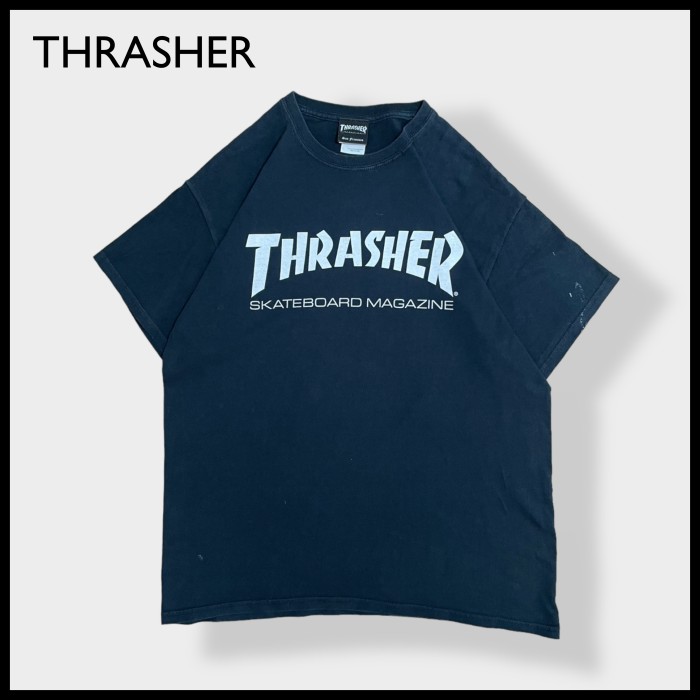 THRASHER】スラッシャー ロゴ プリント Tシャツ L スケボー スケート ...