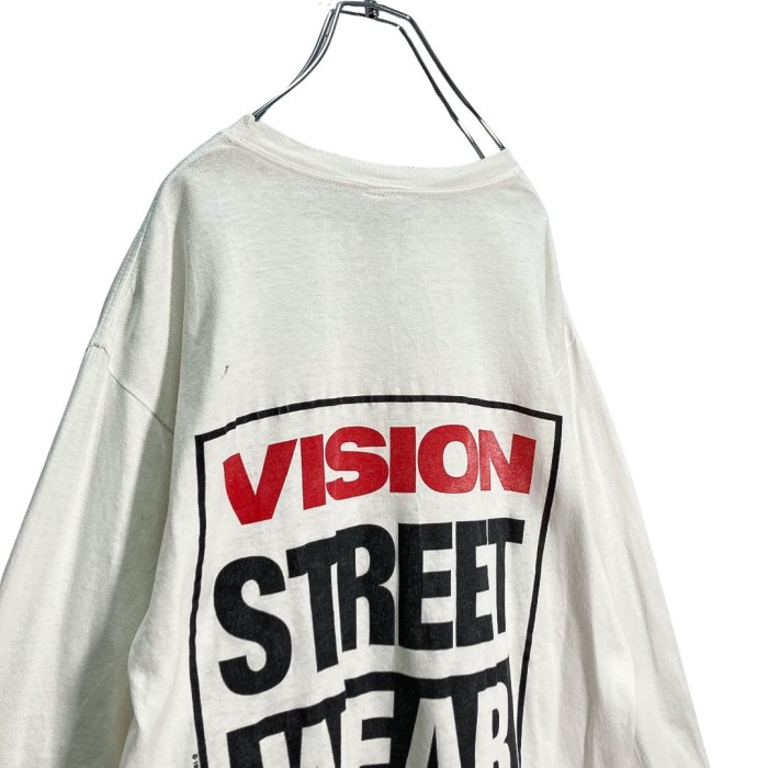 80s VISION STREET WEAR L/S LOGO PRINT TEE | Vintage.City