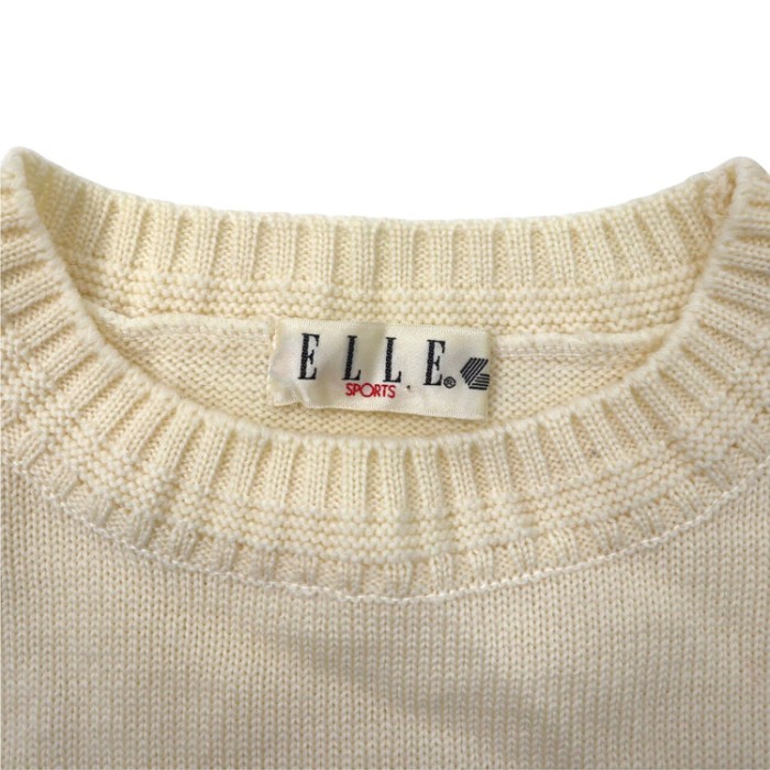 ELLE SPORTS ニットセーター 38 ホワイト ウール レトロ刺繍 90年代 | Vintage.City Vintage Shops, Vintage Fashion Trends
