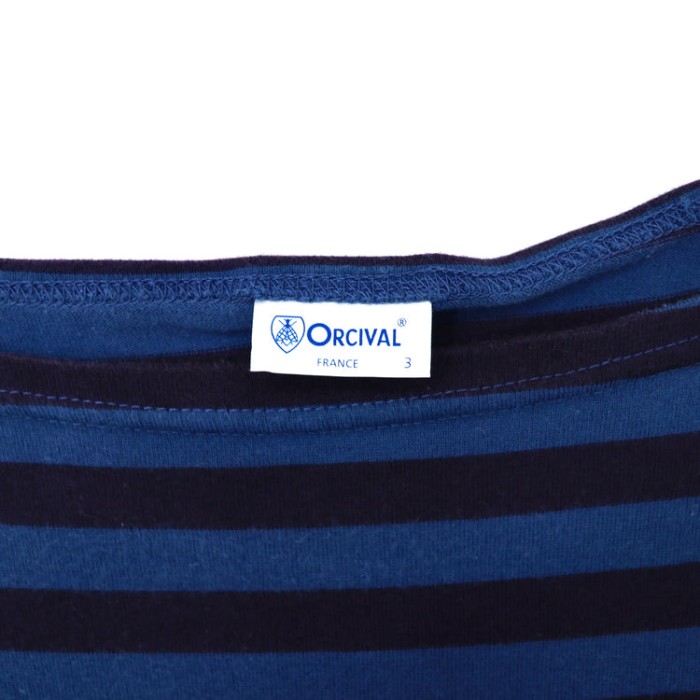 ORCIVAL ボーダーロングスリーブTシャツ 3 ネイビー コットン 日本製 | Vintage.City 빈티지숍, 빈티지 코디 정보