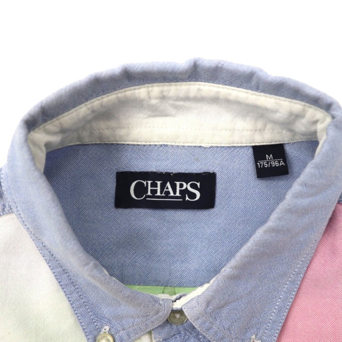CHAPS ボタンダウンシャツ M マルチカラー パステルカラー コットン | Vintage.City 古着屋、古着コーデ情報を発信