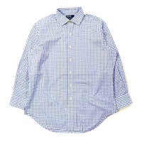 Polo by Ralph Lauren ドレスシャツ 16 1/2 ブルー チェック コットン REGENT CLASSIC FIT | Vintage.City 빈티지숍, 빈티지 코디 정보
