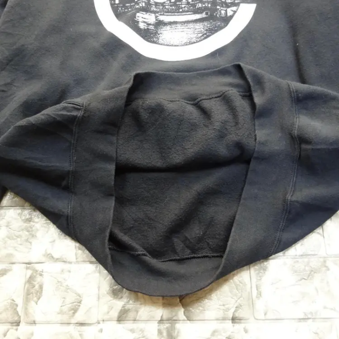 プルオーバーパーカー ブラック ホワイト 胸ロゴ フード HICACO 長袖 黒 | Vintage.City 古着屋、古着コーデ情報を発信