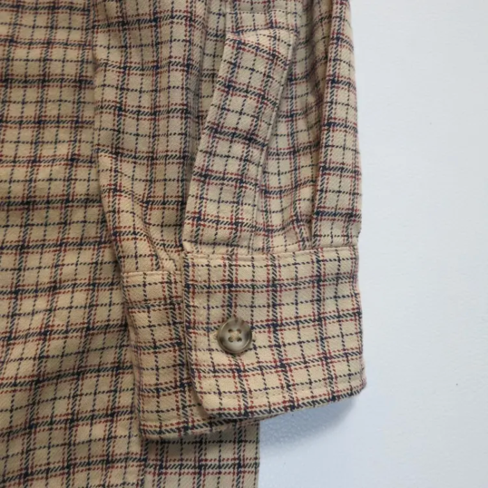 マックレガー サイズL シャツ ベージュ チェック 長袖 胸ポケット シンプル | Vintage.City 빈티지숍, 빈티지 코디 정보