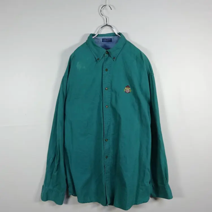 チャップス カラーシャツ XL グリーン ワンポイント 刺繍 ボタンダウン 緑 | Vintage.City Vintage Shops, Vintage Fashion Trends