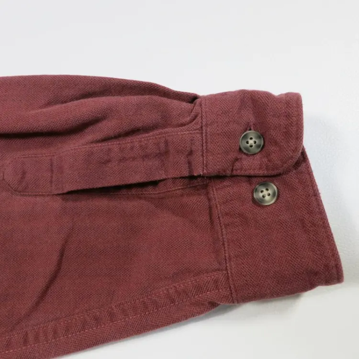 エルエルビーン シャツ XL くすみレッド ストライプ生地 ボタンダウン 赤 胸ポケット もこもこ生地 | Vintage.City 古着屋、古着コーデ情報を発信