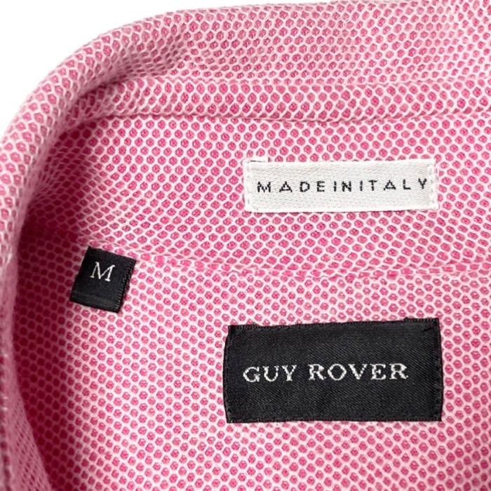 MADE IN ITALY製 GUY ROVER 長袖鹿の子コットンポロシャツ ピンク Mサイズ | Vintage.City 빈티지숍, 빈티지 코디 정보