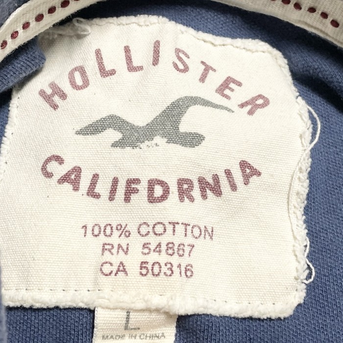 HOLLISTER 半袖鹿の子ポロシャツ ネイビー Lサイズ | Vintage.City 古着屋、古着コーデ情報を発信