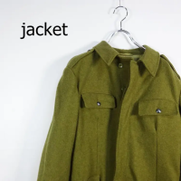 ミリタリージャケット カーキ ウールコート 胸ポケット カバーオール 緑 | Vintage.City 古着屋、古着コーデ情報を発信