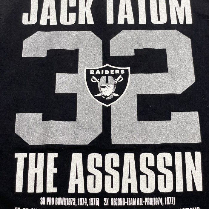 米国製 NFL RAIDERS JACK TATUM ASSASSIN Tシャツ | Vintage.City 빈티지숍, 빈티지 코디 정보