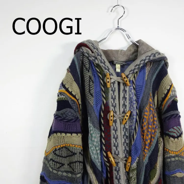 クージー ニット L カラフル オーストラリア製 ウール くすみカラー