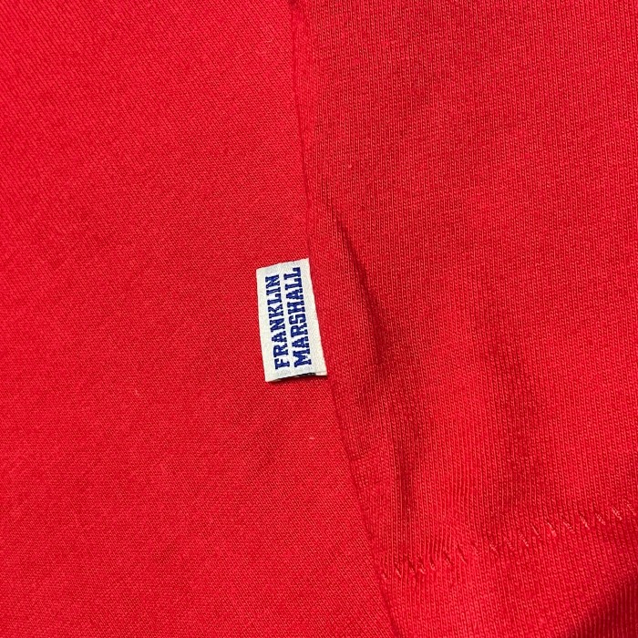 MADE IN ITALY製 FRANKLIN MARSHALL CAMPUS 半袖クルーネックTシャツ レッド Sサイズ | Vintage.City 古着屋、古着コーデ情報を発信