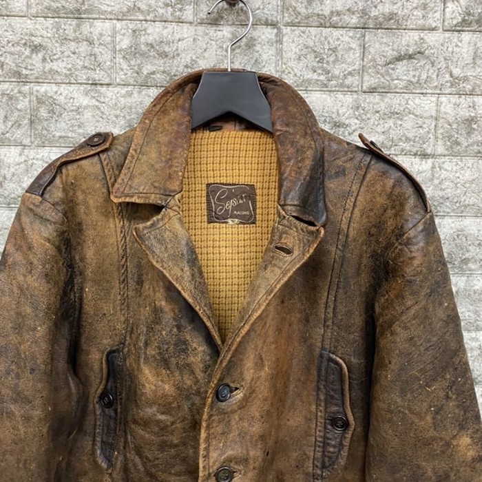 雰囲気抜群 40s Sweaden Leather Coat | Vintage.City Vintage Shops, Vintage Fashion Trends