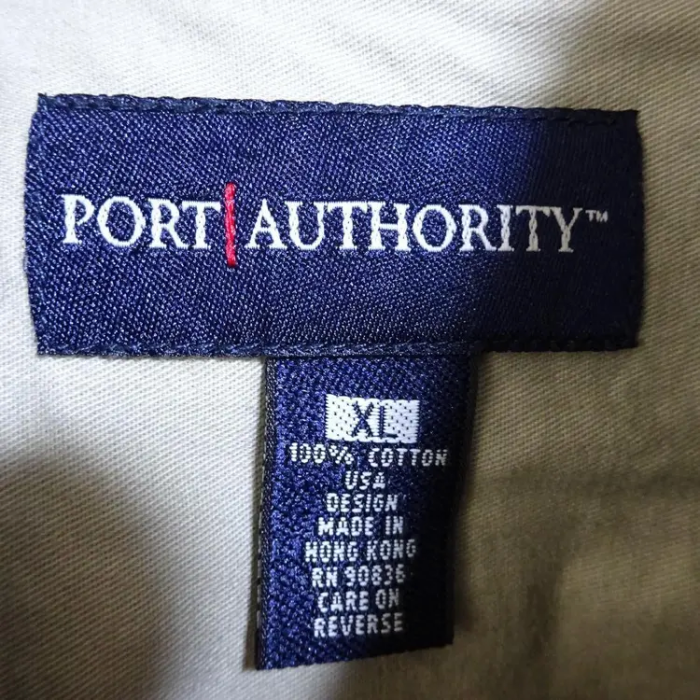 ポートオーソリティ 長袖シャツ XL ネイビー 企業ロゴ ボタンダウン 刺繍ロゴ | Vintage.City 古着屋、古着コーデ情報を発信