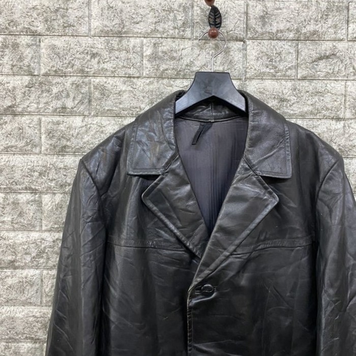 Euro Leather Vintage レザー コート ライダース カーコート | Vintage.City 古着屋、古着コーデ情報を発信