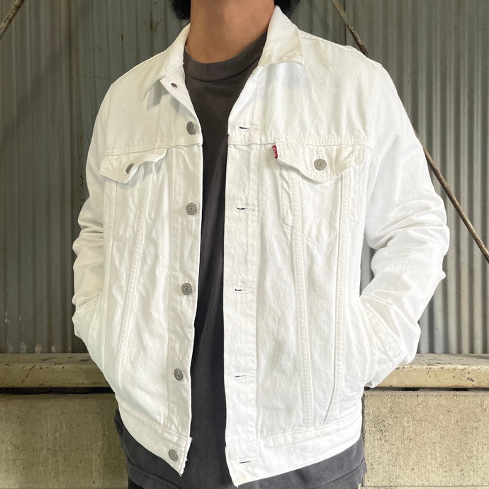 ビンテージ Levi’s リーバイス ホワイトデニムジャケット袖丈60