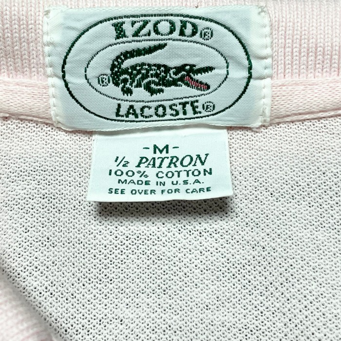 MADE IN USA製 80's OLD LACOSTE 半袖鹿の子ポロシャツ ピンク Mサイズ | Vintage.City 古着屋、古着コーデ情報を発信