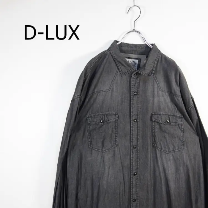 D-LUX デニムシャツ 3XL ウエスタン ワークシャツ グレー ビッグサイズ | Vintage.City 빈티지숍, 빈티지 코디 정보