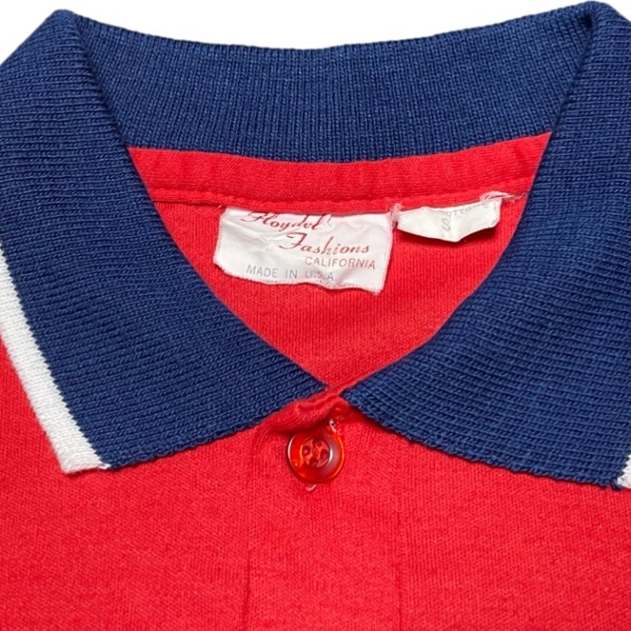 MADE IN USA製 Floydel Fashions CALIFORNIA USAポロシャツ レッド Sサイズ | Vintage.City 빈티지숍, 빈티지 코디 정보