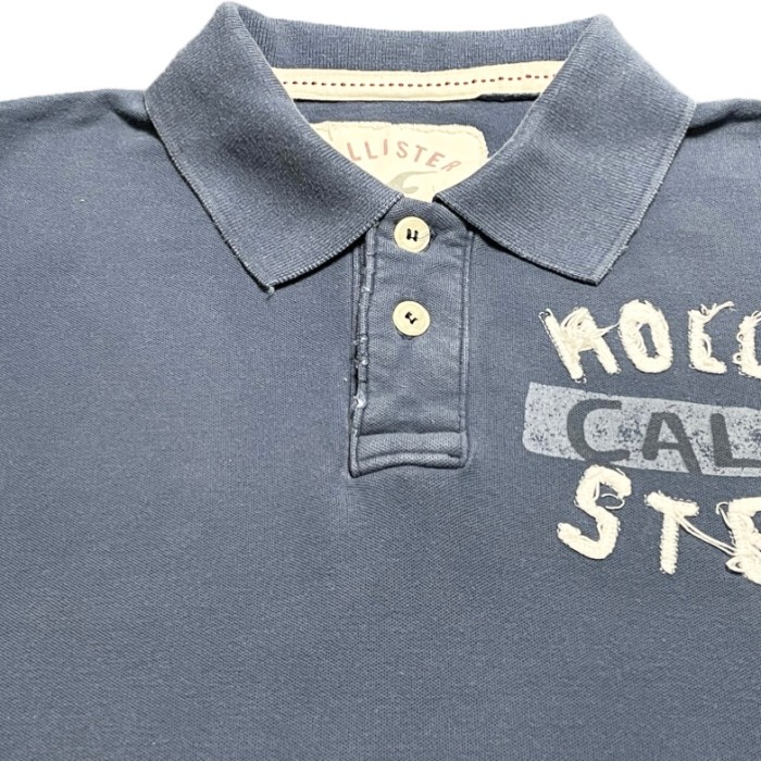 HOLLISTER 半袖鹿の子ポロシャツ ネイビー Lサイズ | Vintage.City 빈티지숍, 빈티지 코디 정보