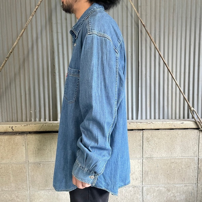 Levi's リーバイス 長袖 デニムシャツ メンズXL | Vintage.City