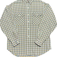 Levi's ORIGINAL 長袖チェックシャツ グリーン×イエロー Mサイズ | Vintage.City 빈티지숍, 빈티지 코디 정보